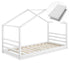 Lit cabane Montessori avec matelas - 90x200cm - Blanc