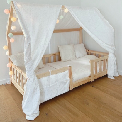 Ciel de lit cabane (lot de 2) pour une cabane fermée