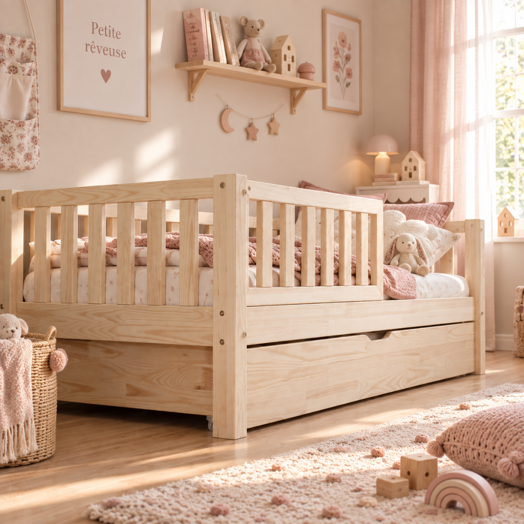 Montessori Alba bed 90x190cm met lade