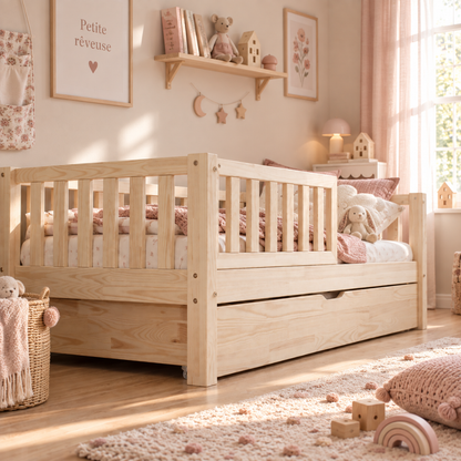 Montessori Alba bed 90x190cm met lade