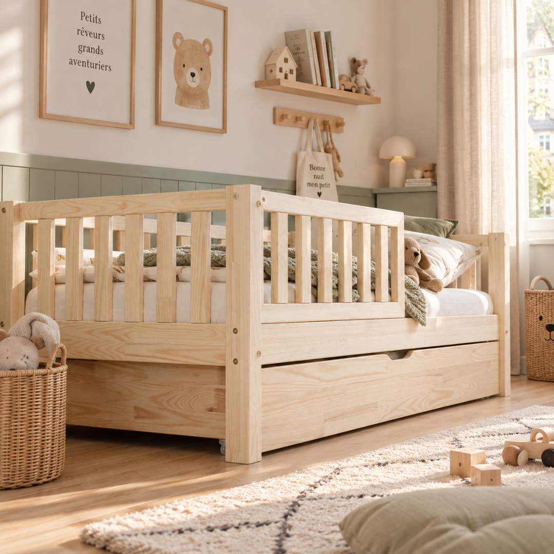 Montessori Alba bed 90x190cm met lade