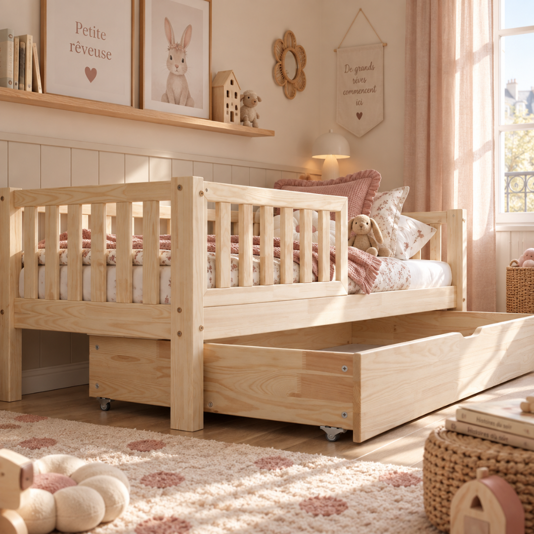 Montessori Alba bed 90x190cm met lade
