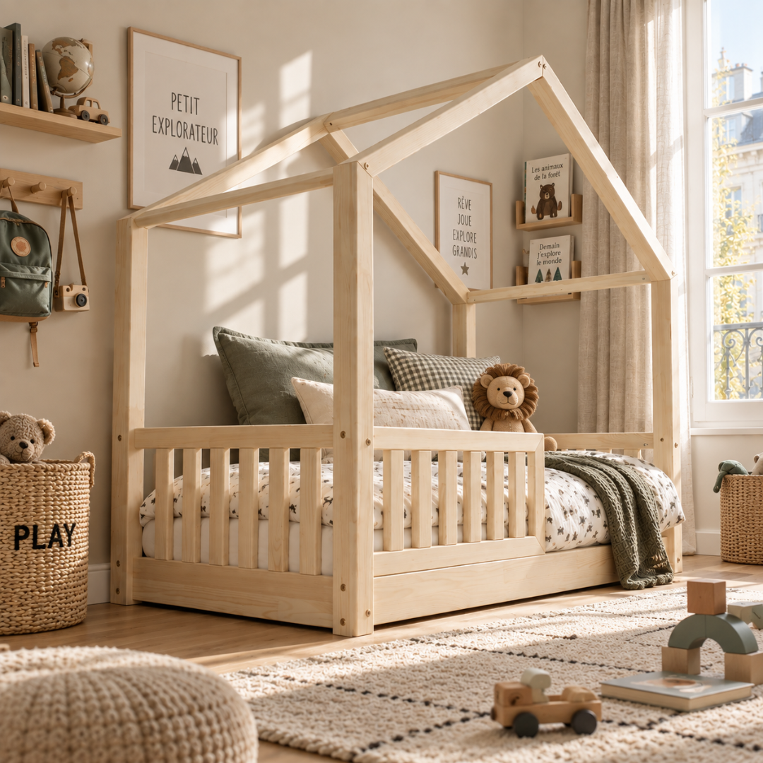 Lit cabane Montessori Matteo 90x190cm
