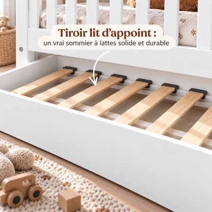 Lit cabane avec tiroir lit d&