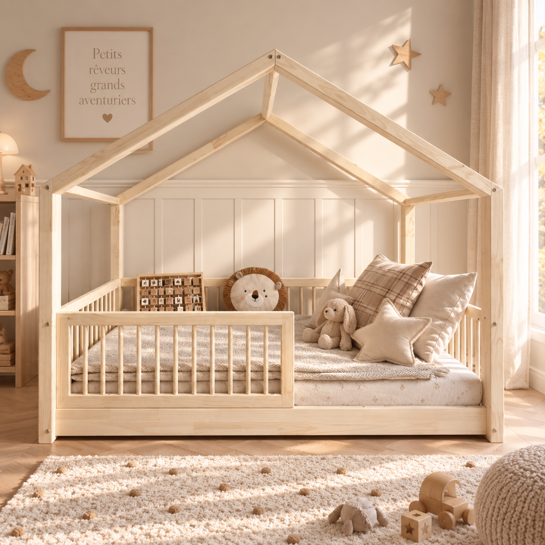 Lit cabane Montessori Flore