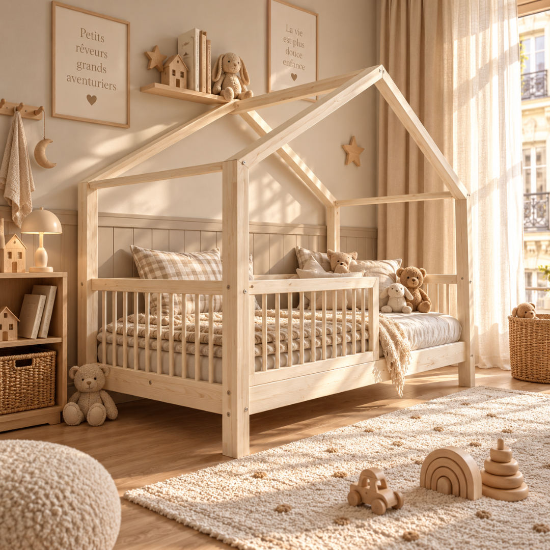 Lit cabane Montessori Flore