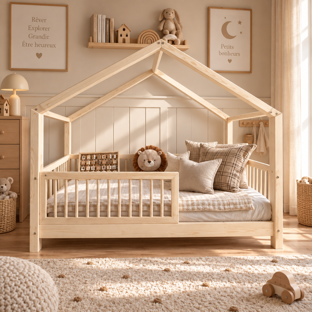 Lit cabane Montessori Flore