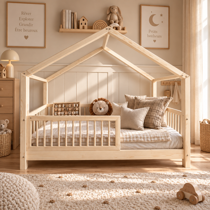Lit cabane Montessori Flore