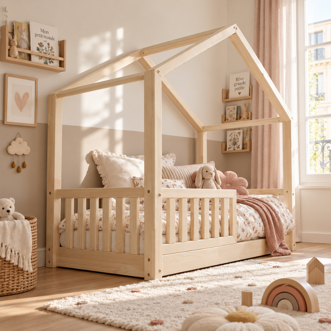 Lit cabane Montessori Matteo 90x190cm