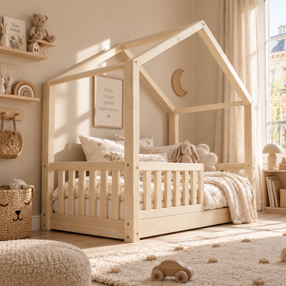 Lit cabane Montessori Matteo 90x190cm