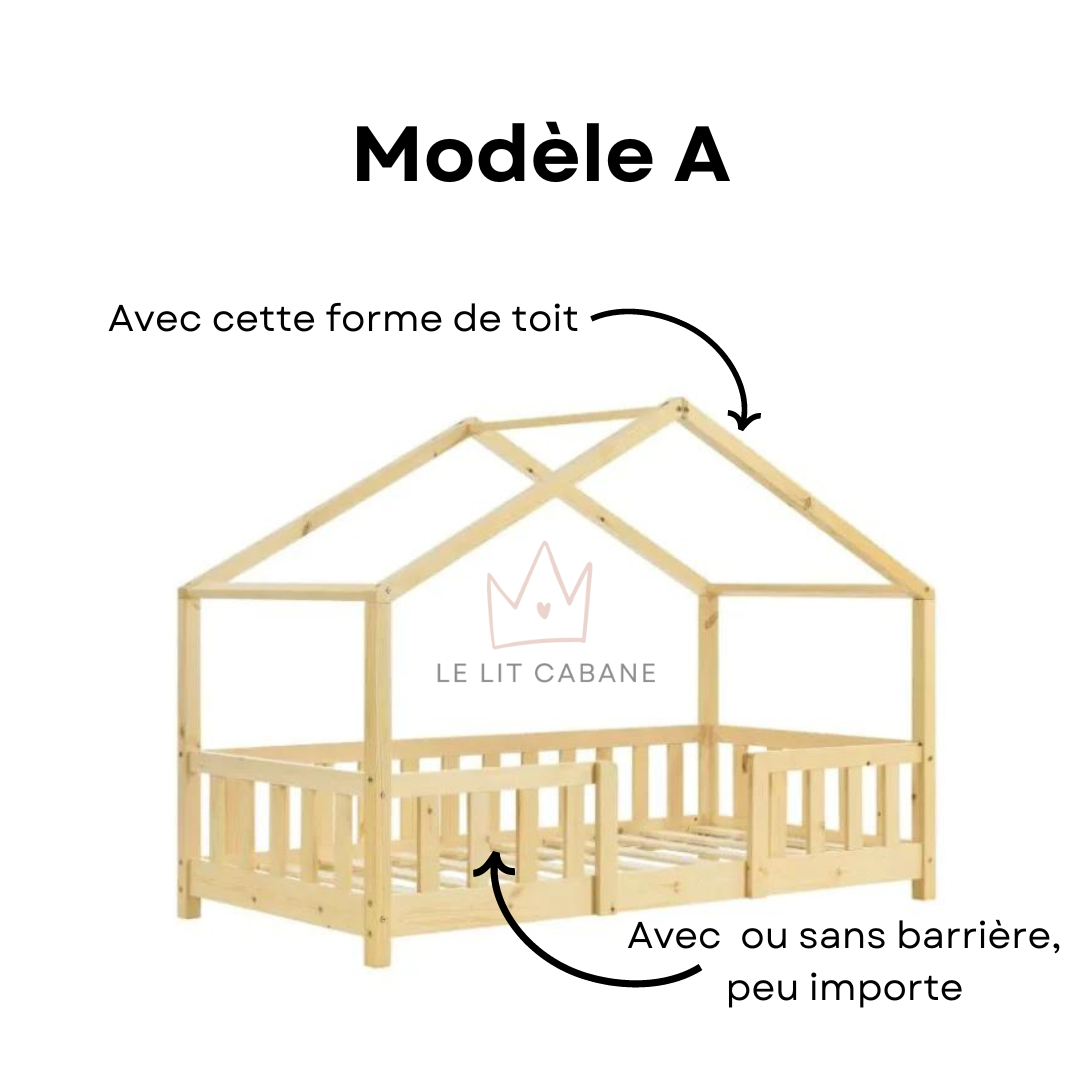 Ciel de lit cabane Terracotta