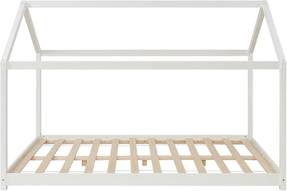 Lit cabane Montessori - 80x160cm - Blanc