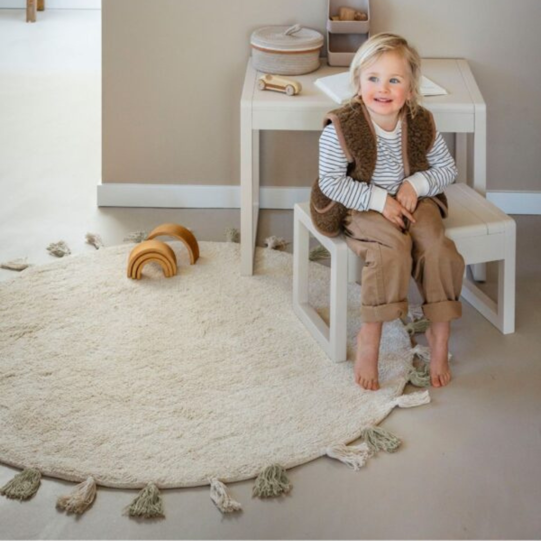 Tapis enfant écru