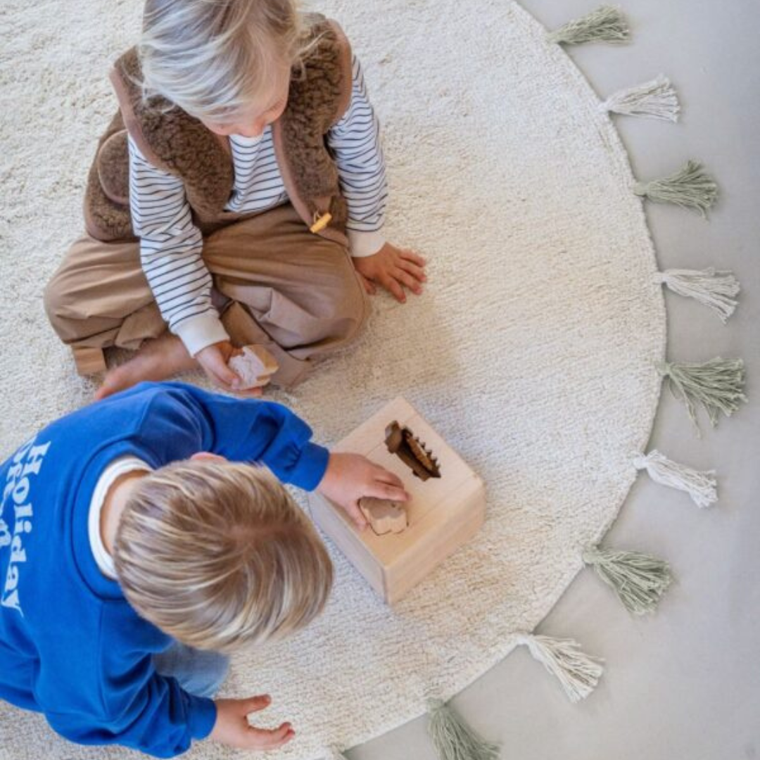 Tapis enfant écru