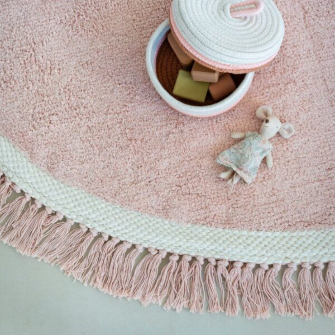 Tapis enfant rose