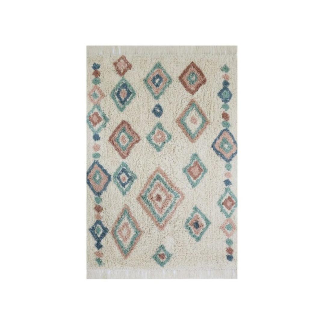 Tapis enfant berbère écru &amp; vert