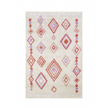 Tapis enfant berbère rose &amp; violet