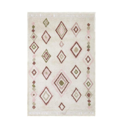 Tapis enfant berbère rose &amp; vert