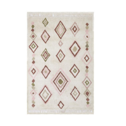 Tapis enfant berbère rose &amp; vert