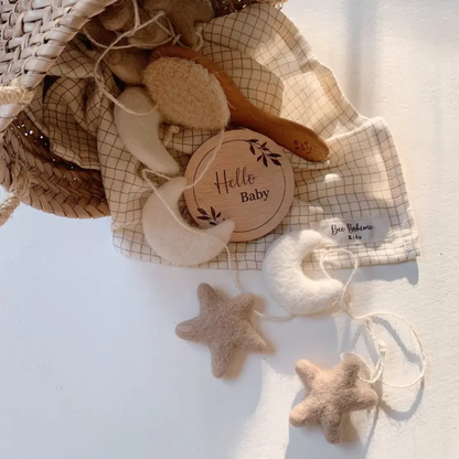 Guirlande feutrine étoile et lune