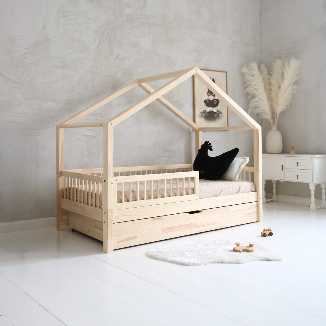 Cabinebed met barrière Ivan 90x190cm