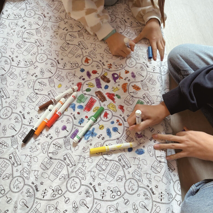 Housse de coloriage tapis de motricité
