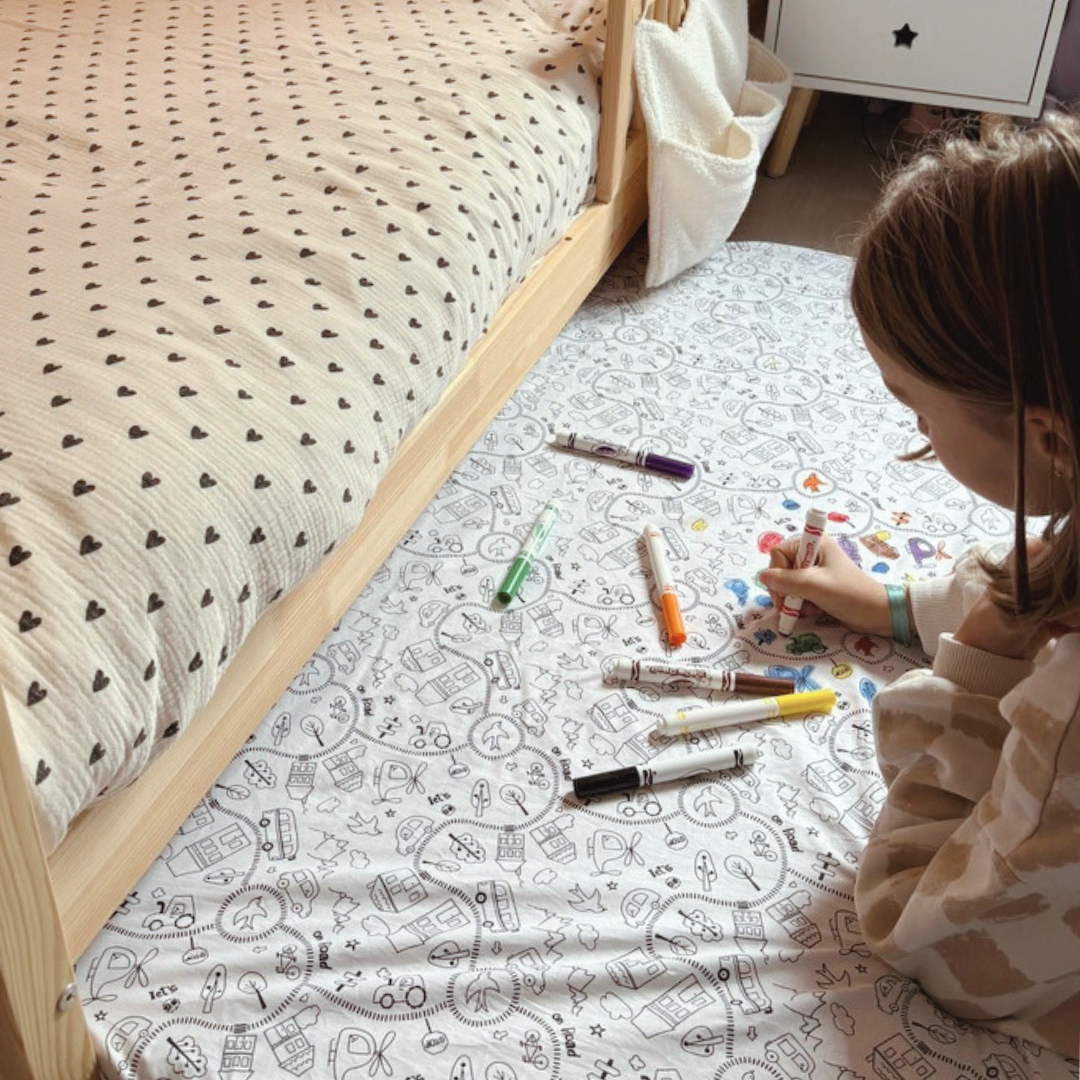 Housse de coloriage tapis de motricité