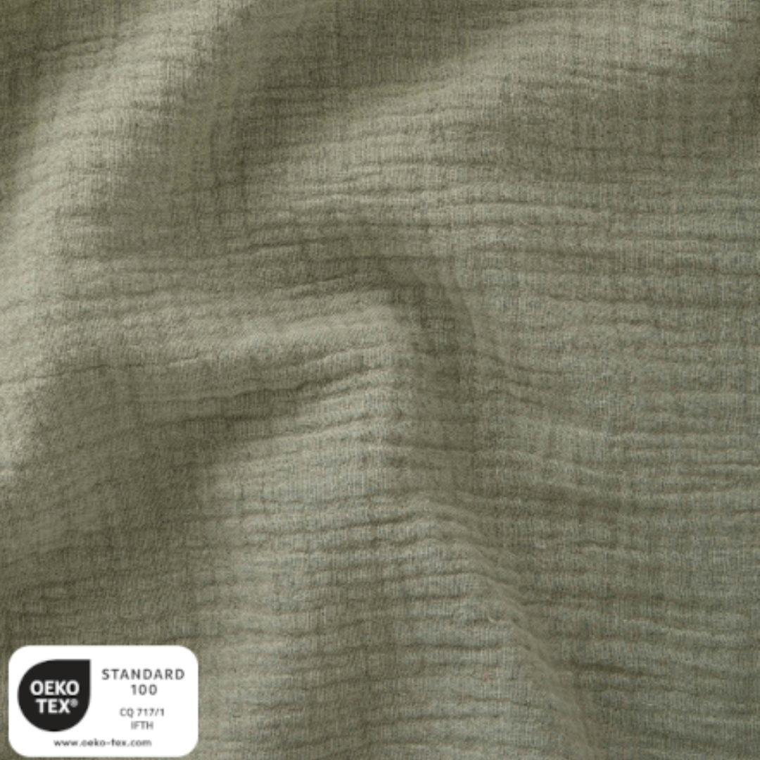Ciel de lit cabane (lot de 2) Vert kaki
