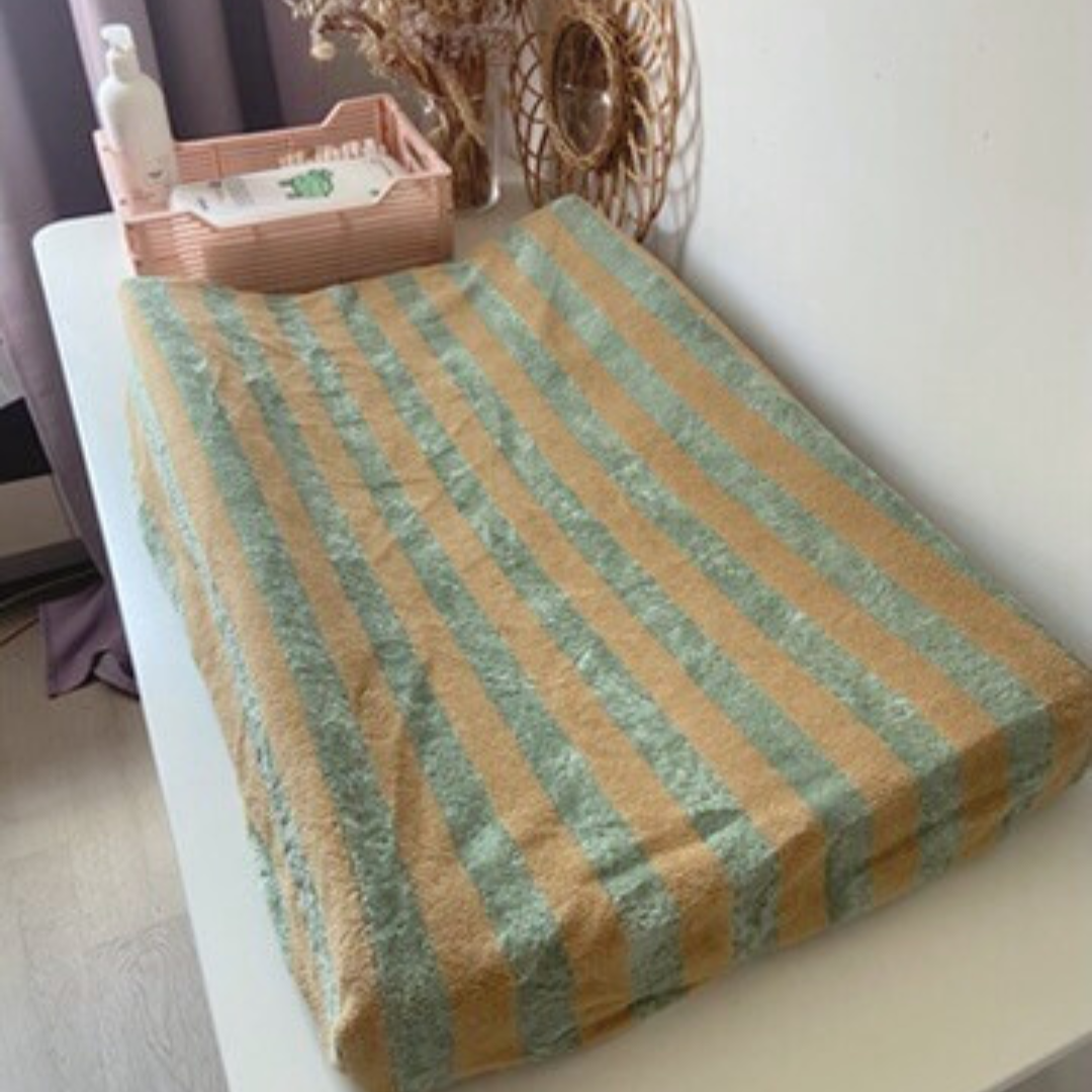 Housse matelas à langer éponge Romarin