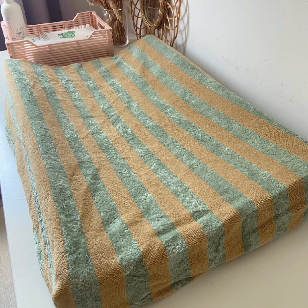 Housse matelas à langer éponge Romarin