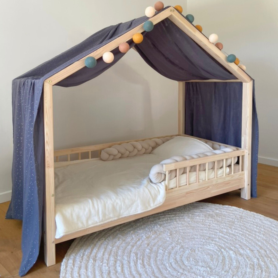 Cabinebedhemel Mosterdgeel