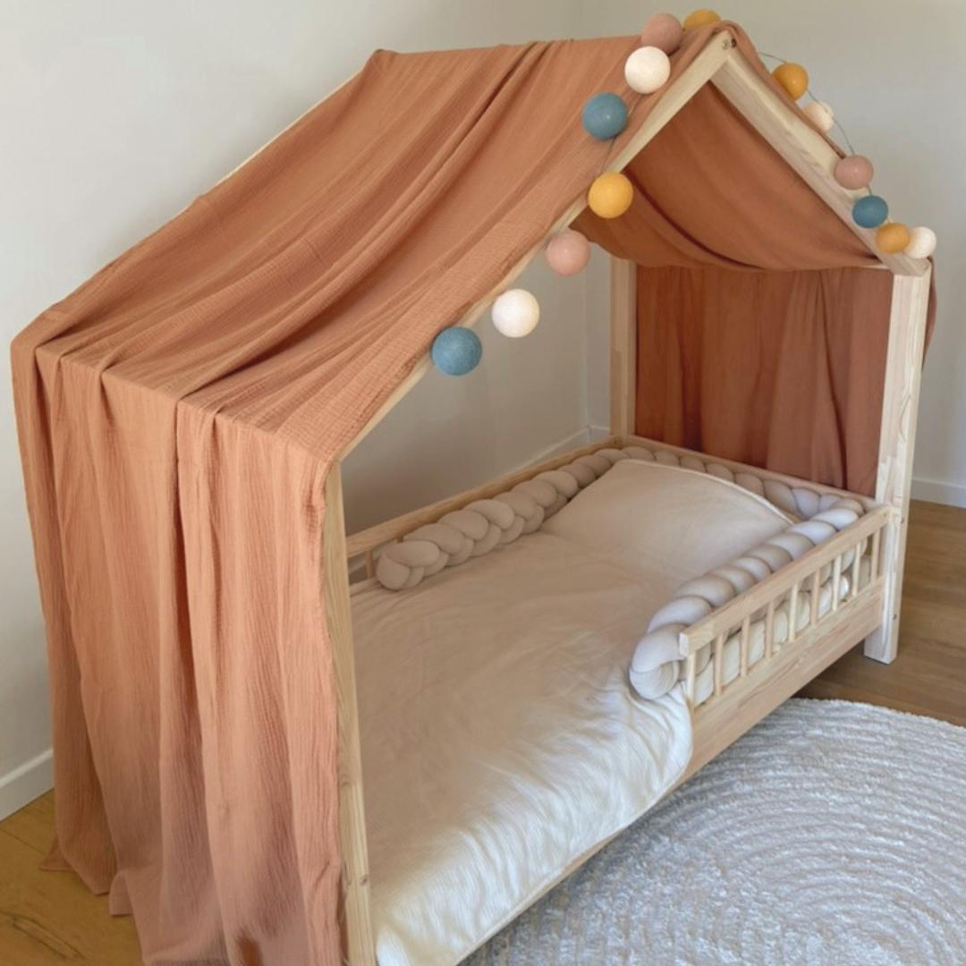 Ciel de lit cabane Caramel