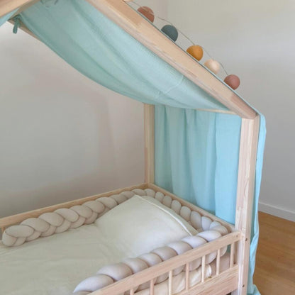 Ciel de lit cabane Vert menthe