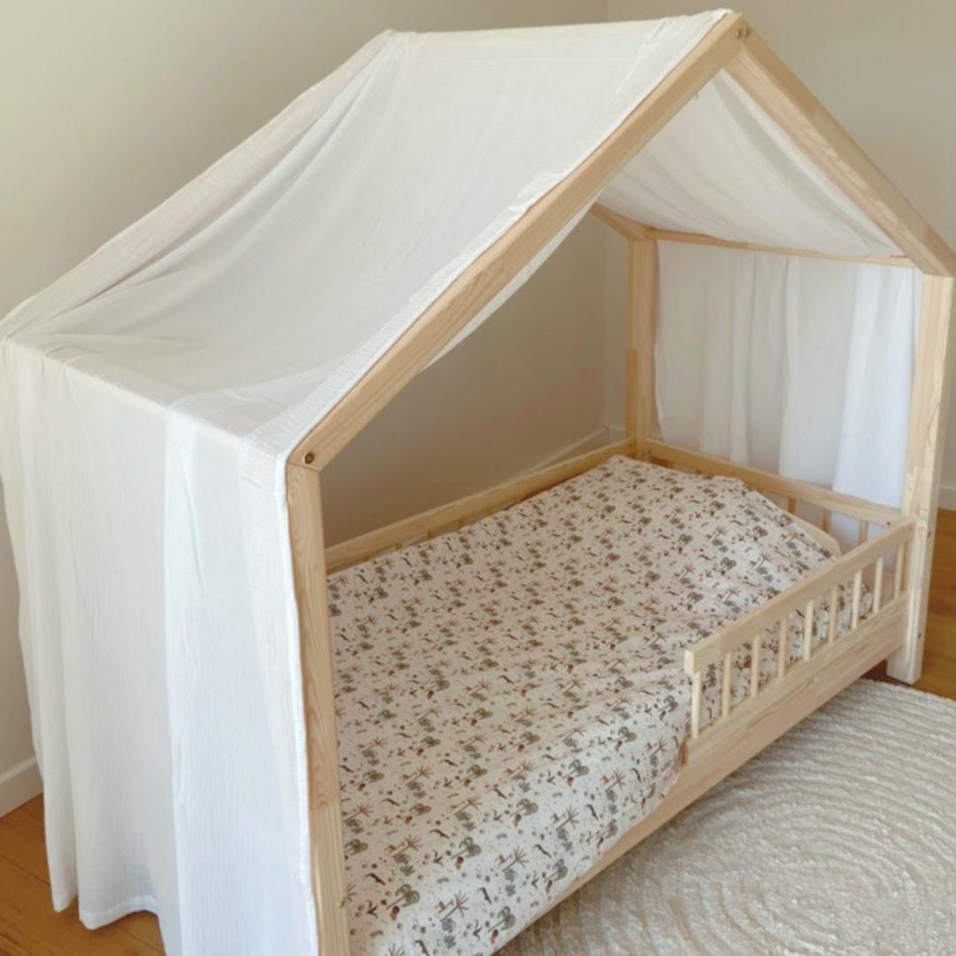 Ciel de lit cabane Blanc