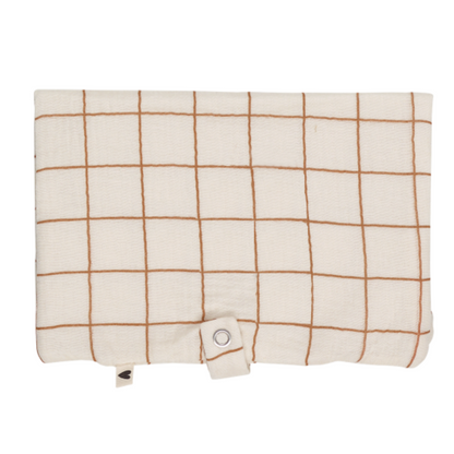 Pochette à langer Marcel camel/écru