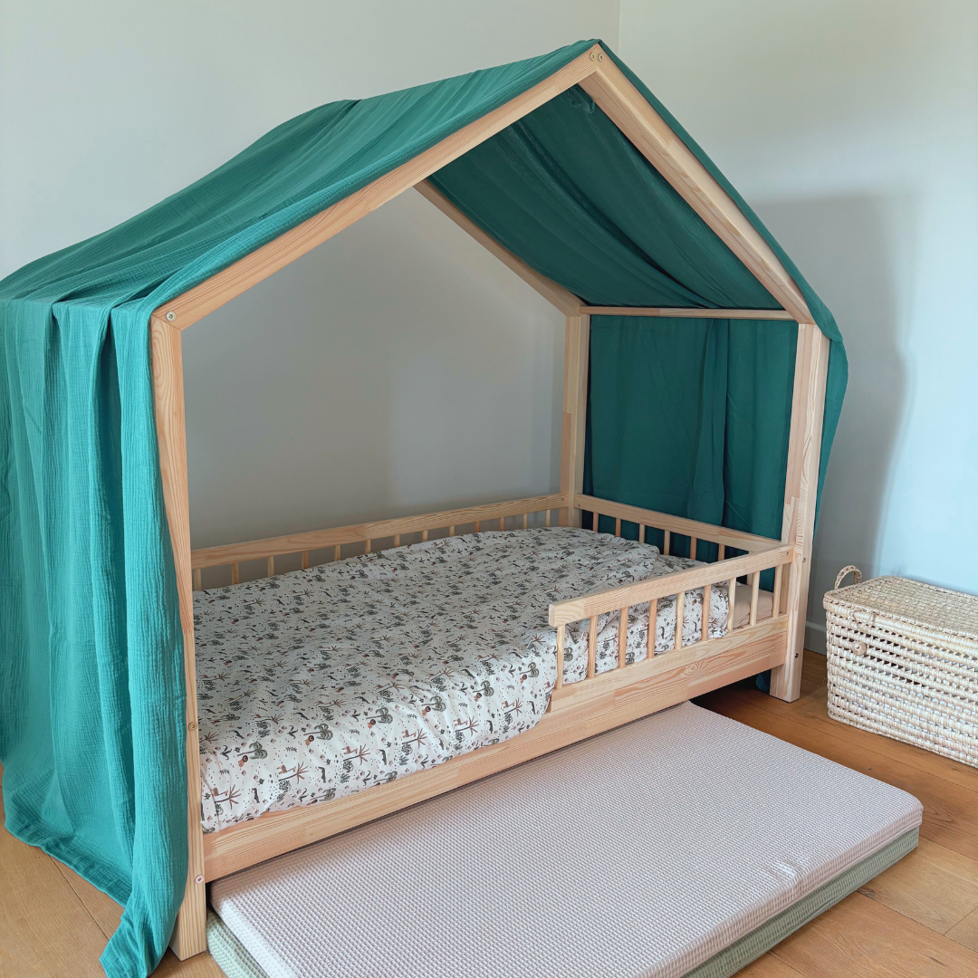Ciel de lit cabane Vert eucalyptus