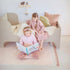 Tapis enfant rose poudré Lyse