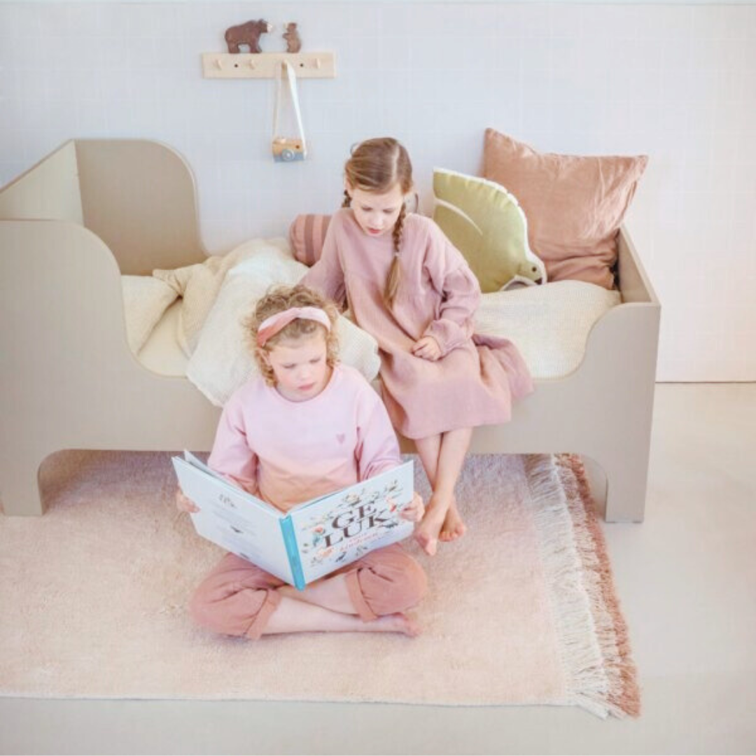 Lyse poederroze kindervloerkleed