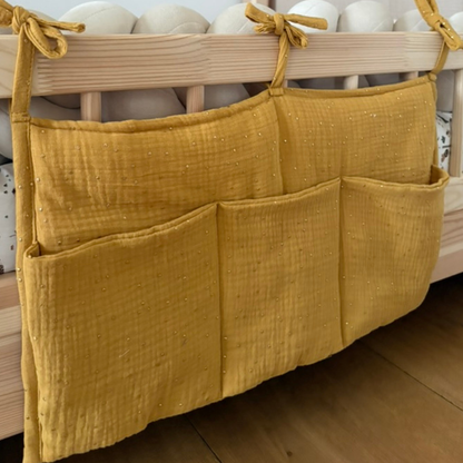 Pochette de rangement lit Jaune moutarde OR