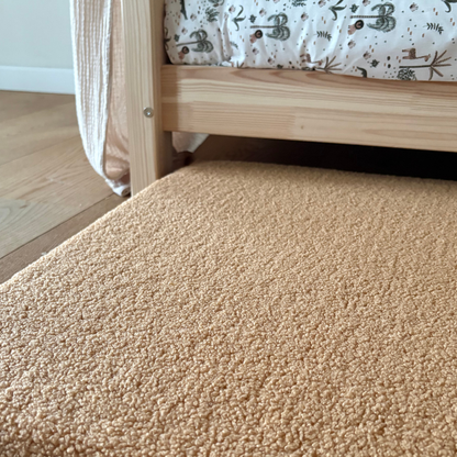 Tapis de motricité Jules tissu bouclette Camel
