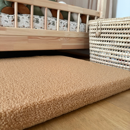 Tapis de motricité Jules tissu bouclette Camel