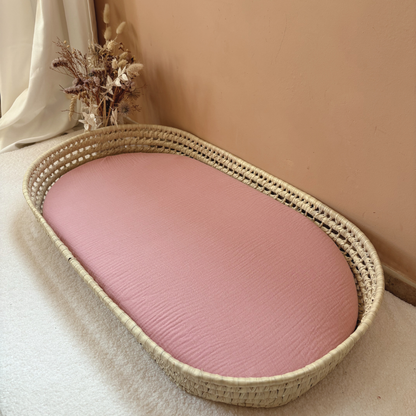 Panier à langer + matelas + housse couleur au choix