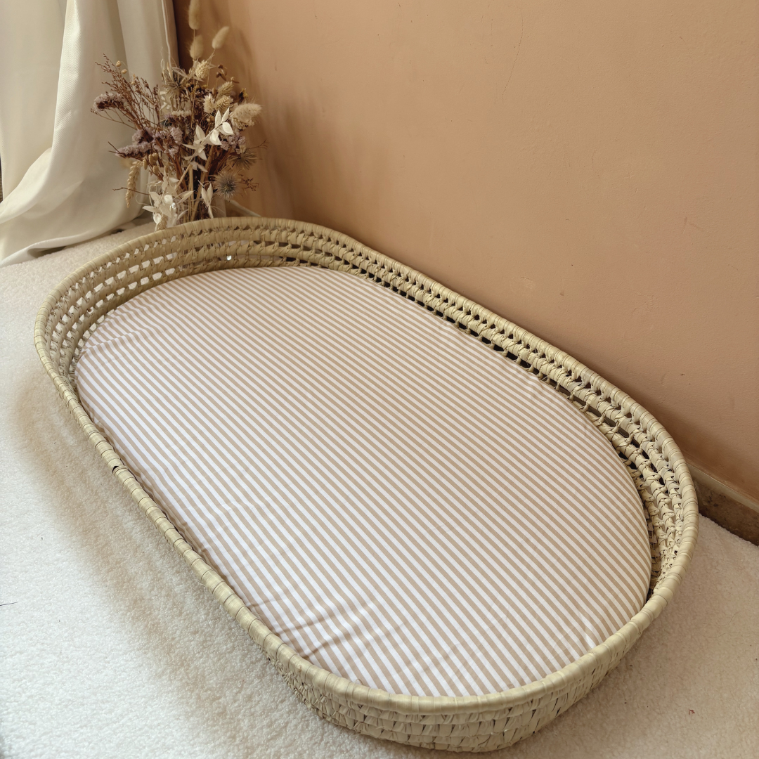 Panier à langer + matelas + housse couleur au choix