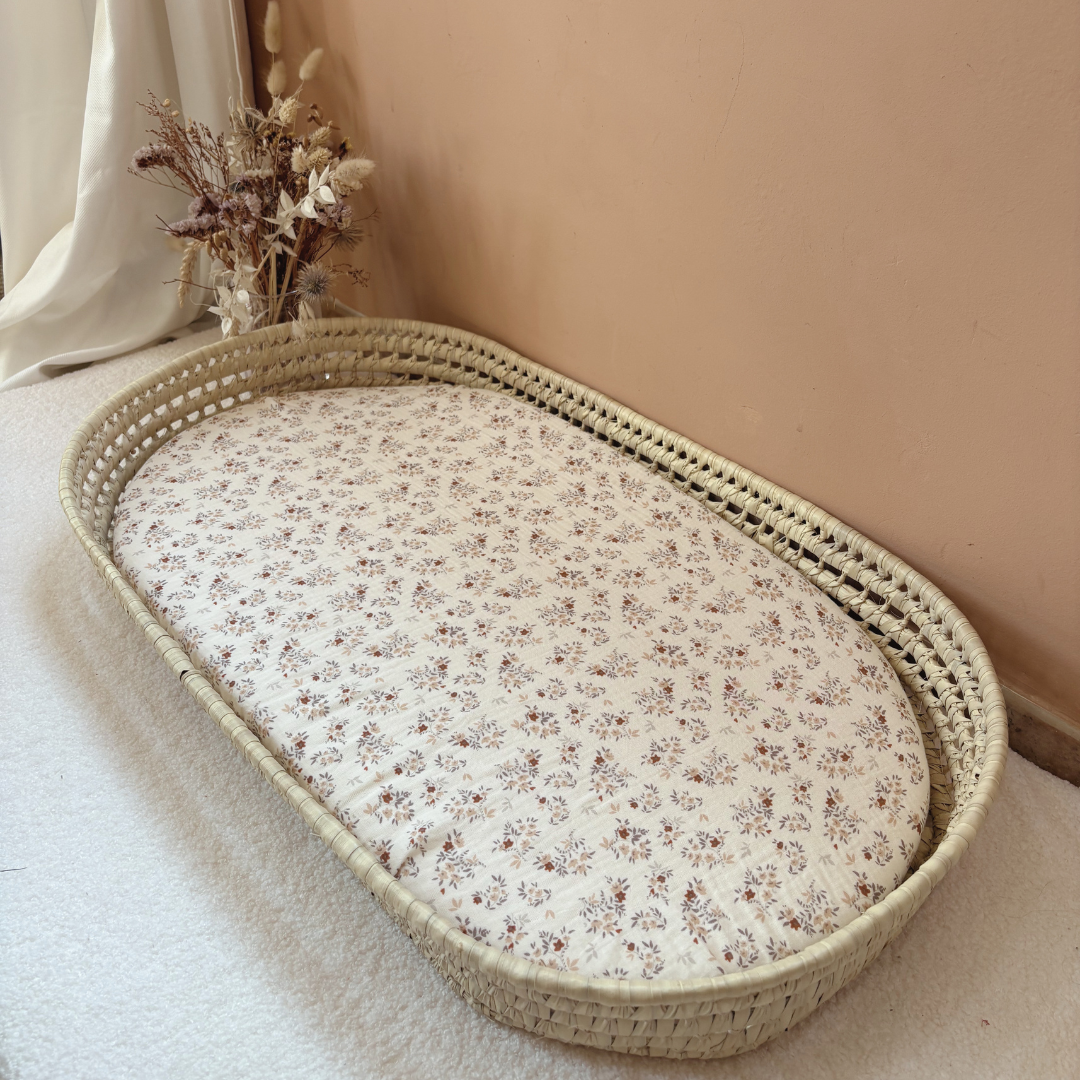 Panier à langer + matelas + housse couleur au choix