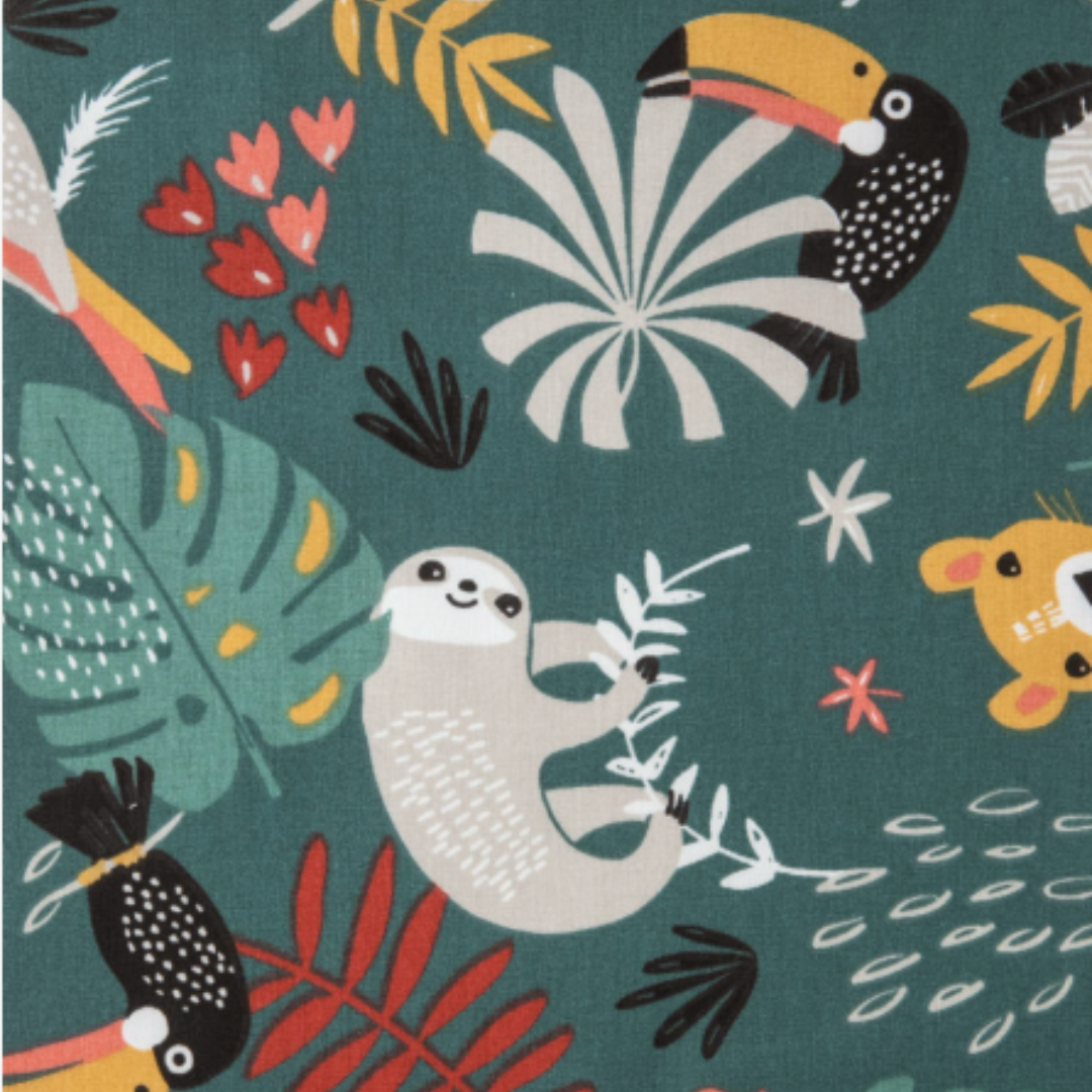 Panier à langer + matelas + housse jungle Ernest