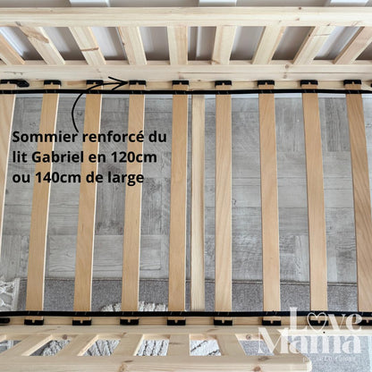 Lit cabane avec 2 tiroirs de rangement Gabriel