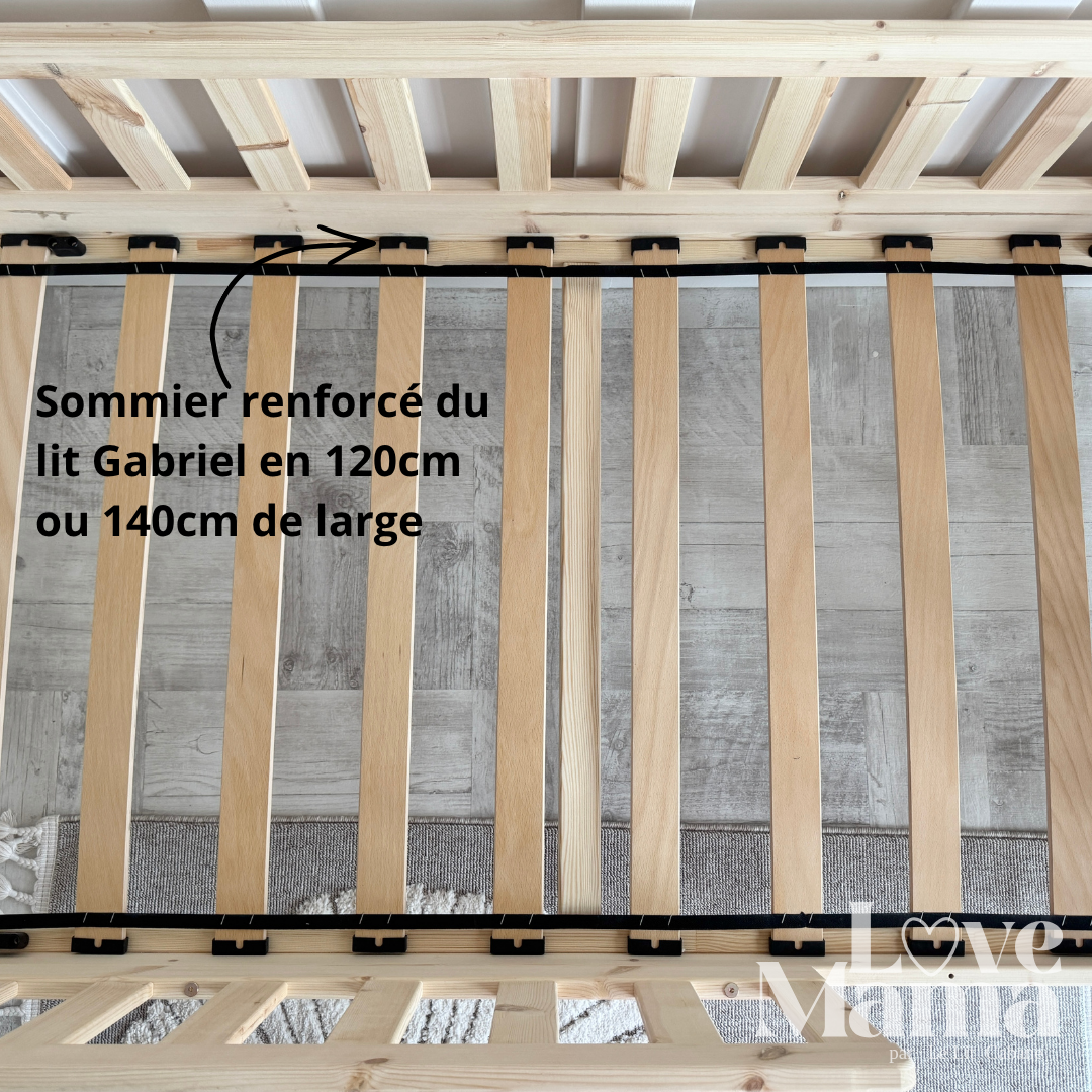 Lit cabane avec 2 tiroirs de rangement Gabriel