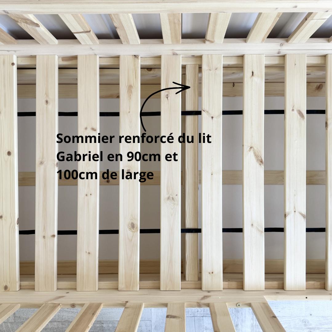 Lit cabane avec 2 tiroirs de rangement Gabriel