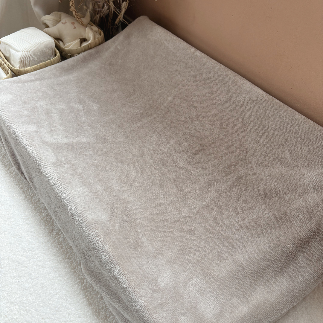 Housse matelas à langer éponge Beige