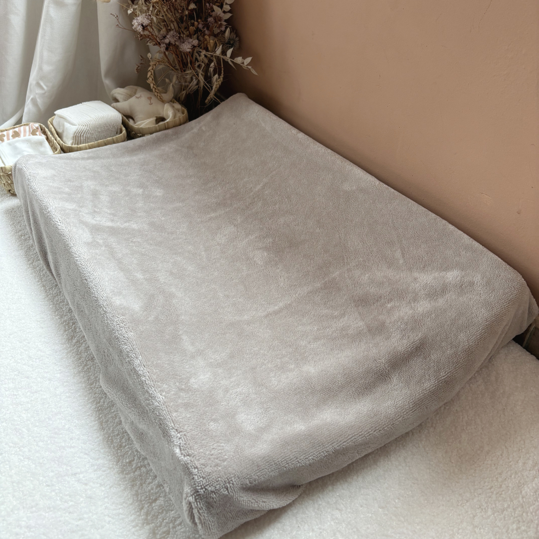 Housse matelas à langer éponge Beige